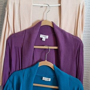 Set of 3 St. John's Bay Cardigans